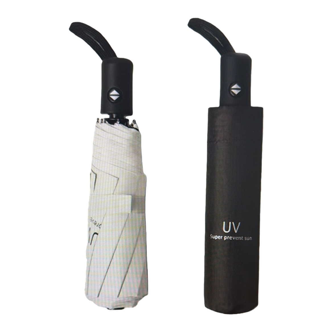 Black fully automatic all-weather umbrella, waterproof, sun-proof, lightweight and foldable Item Picture