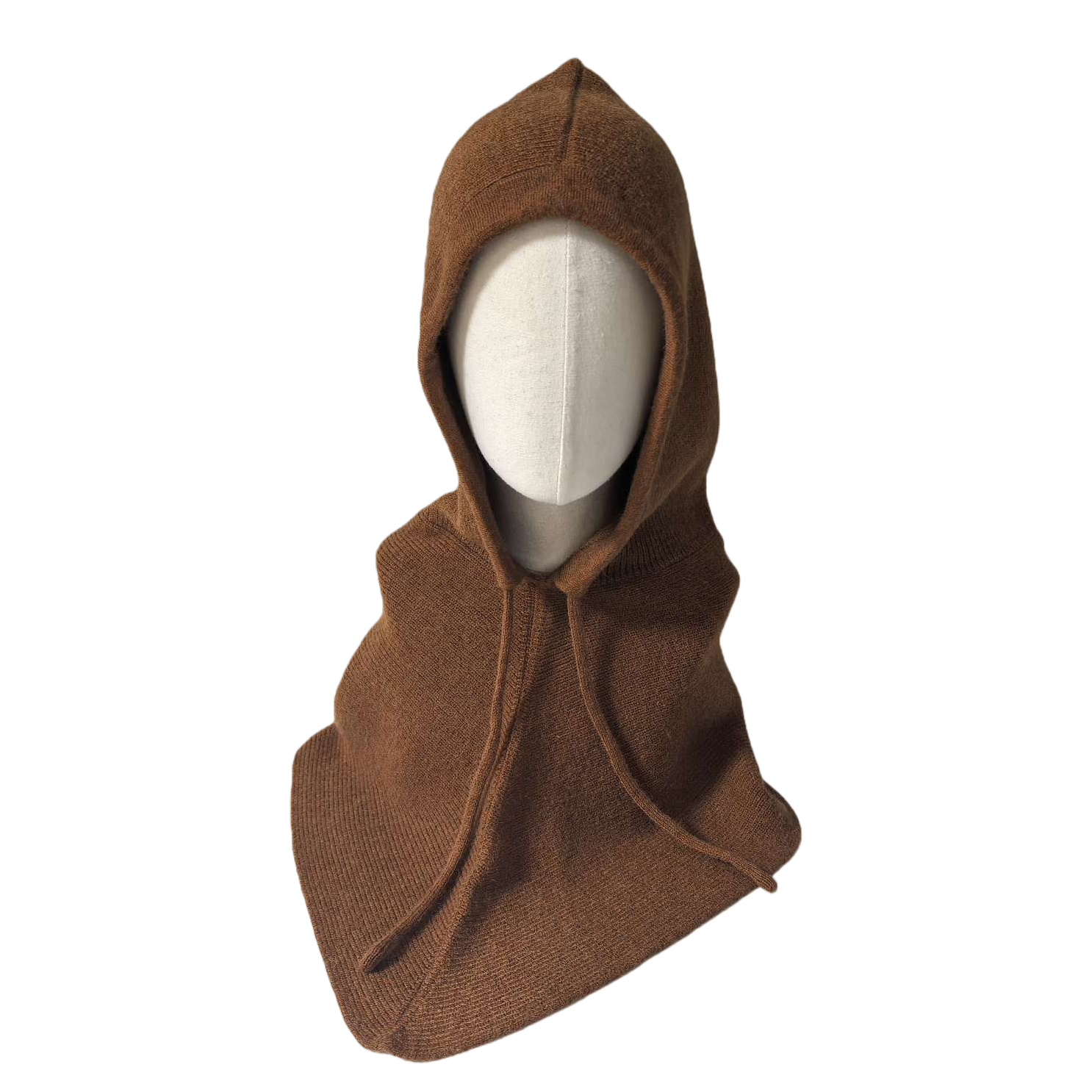 والوشاح الرأس، المصنوع من الوشاح البني، أكثر دفئا من الذكور والإناث Item Picture