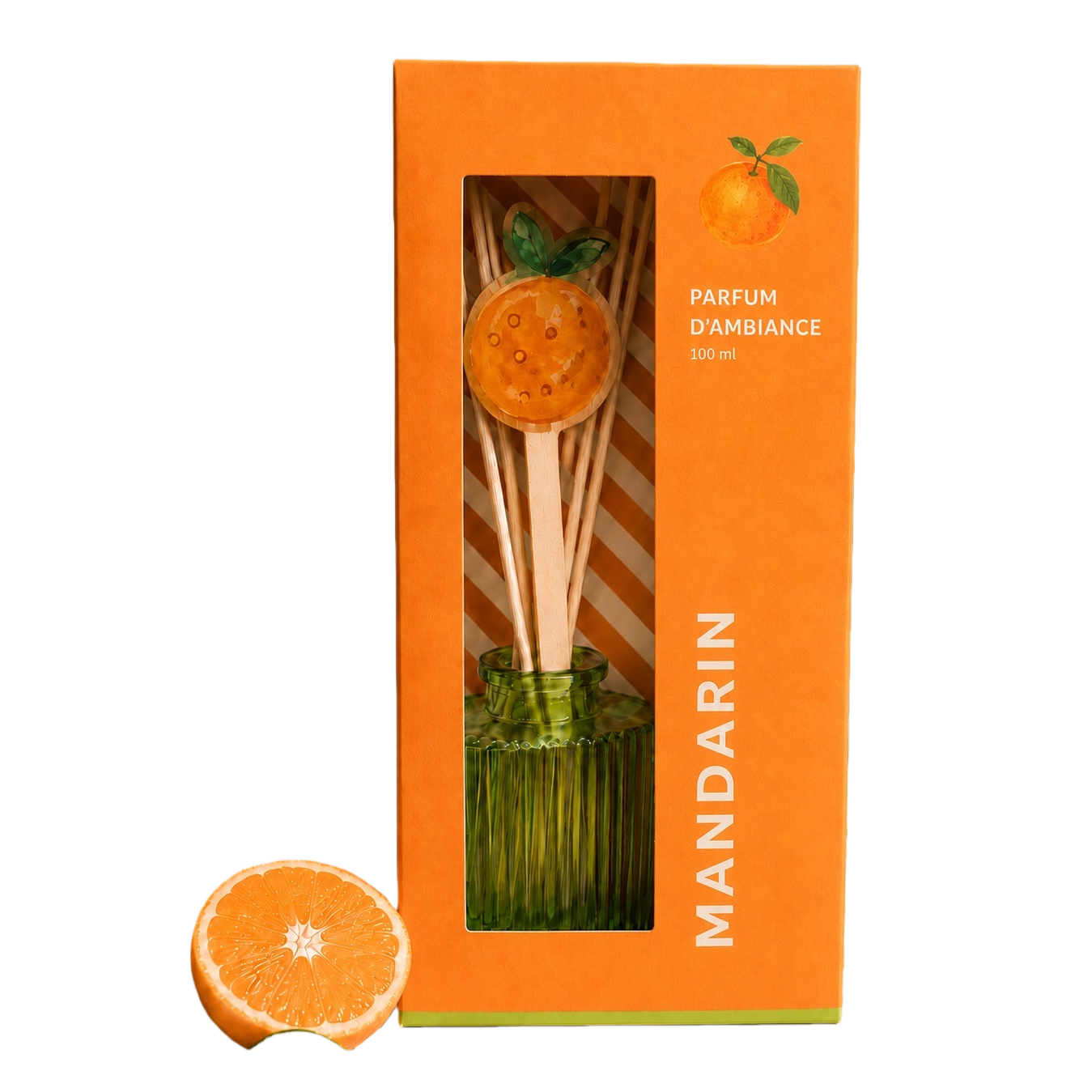 Orange packaging box aroma diffuser, household essential oil evaporator, simple Nordic style Item Picture