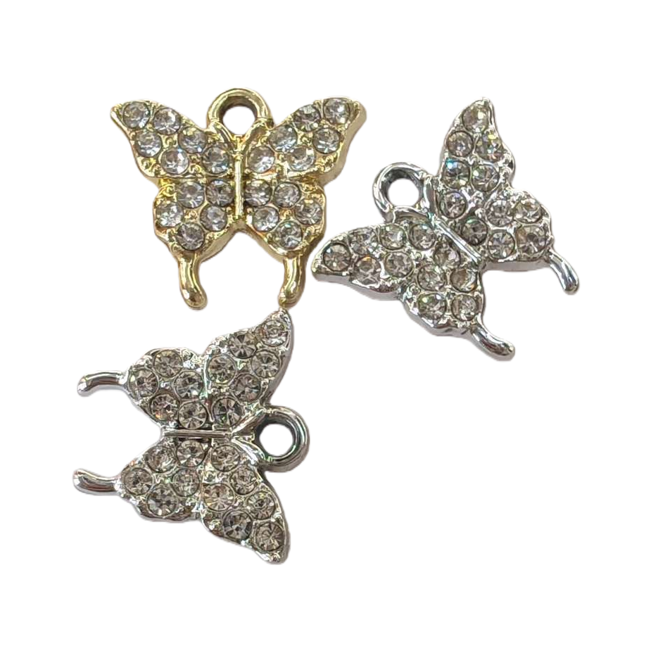 قلادة الفراشة ذهبية فضية ذهبية Item Picture