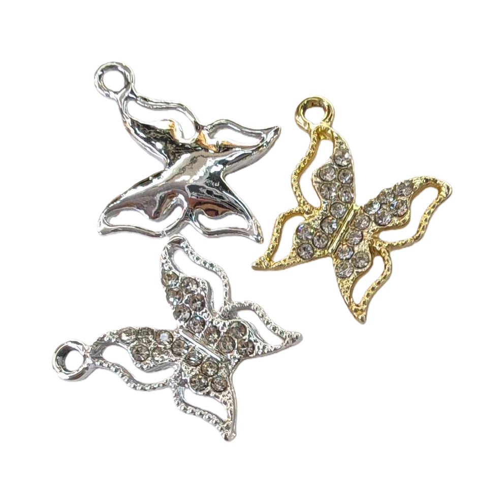فطائر الفضة والفراشات المصنوع من الفضة Item Picture