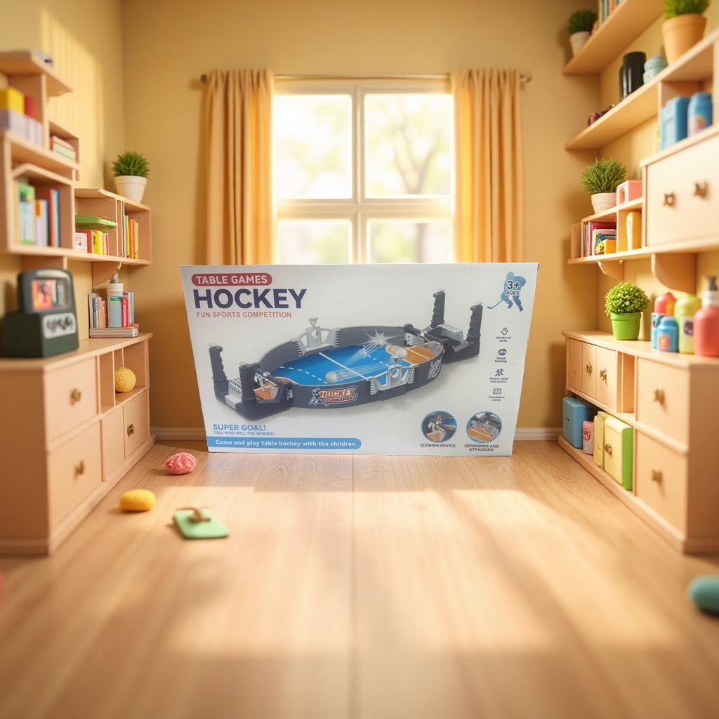 白色包装盒桌游hockey玩具产品图
