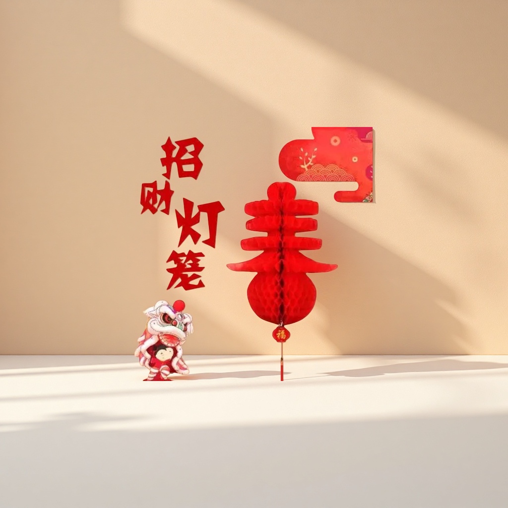 Red honeycomb paper lanterns for festival decoration and hanging, handmade DIY for New Year, Spring Festival and wedding Application Scenario