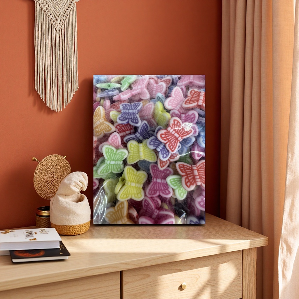 彩色蝴蝶造型装饰贴片 时尚家居墙面手账DIY装饰