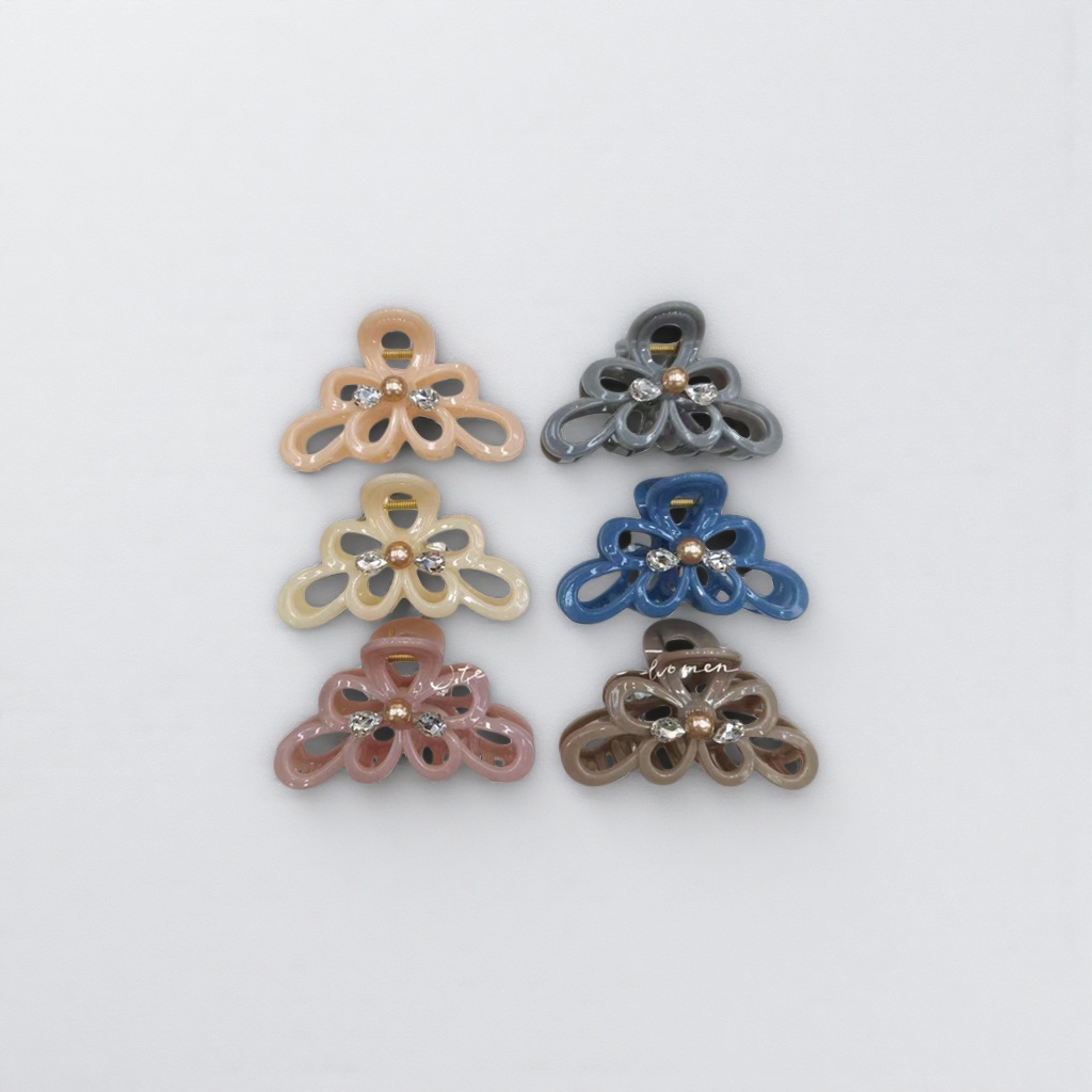Colorful flower-shaped hairpins, cute headwear for girls, sweet and refreshing forest-themed