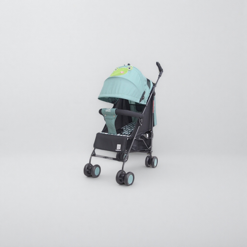 ويمكن لعربة طفل من نوع الضفدع الأخضر أن تطوي بلطف حزام الأمان من الزلازل بخمسة نقاط Specification image