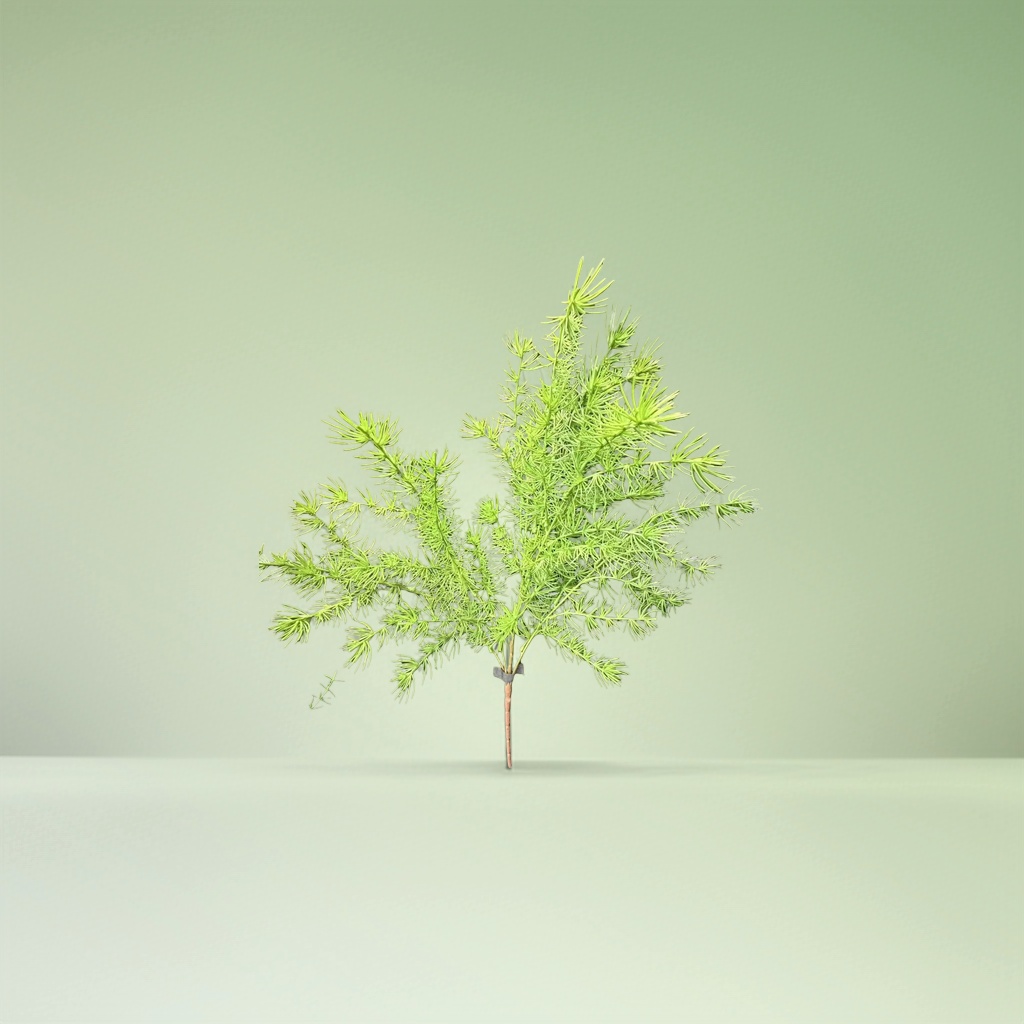 绿色蓬松枝叶仿真装饰植物家居摆件