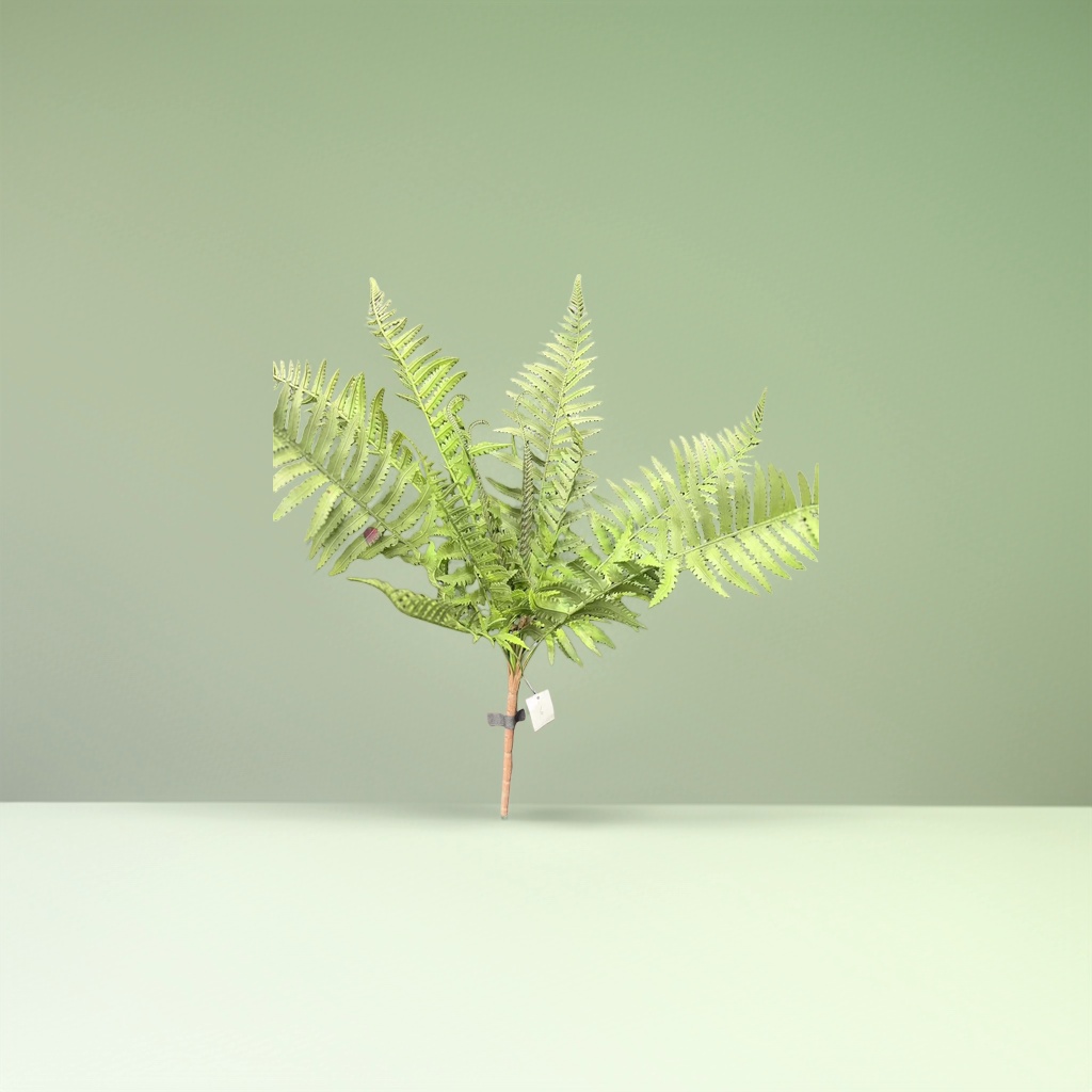 绿色蕨类植物枝条仿真室内装饰绿植摆件