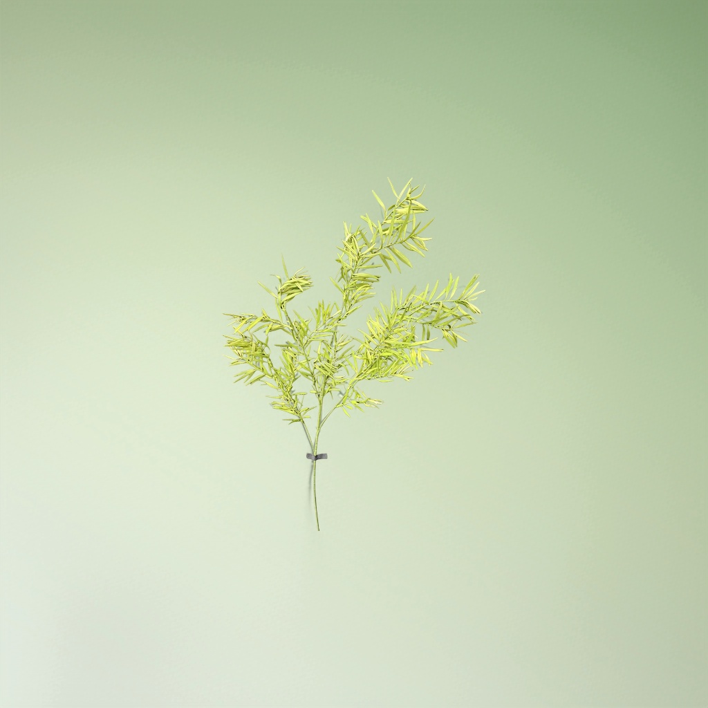 绿色细叶枝条仿真植物装饰家居插花材料