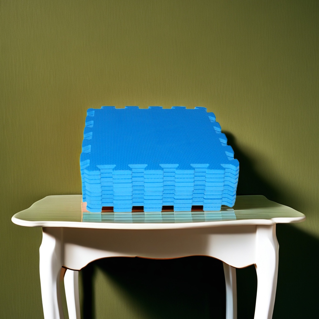 Blue spliced foam floor mat, thickened anti-slip children's crawling mat, environmentally friendly and odorless details Picture