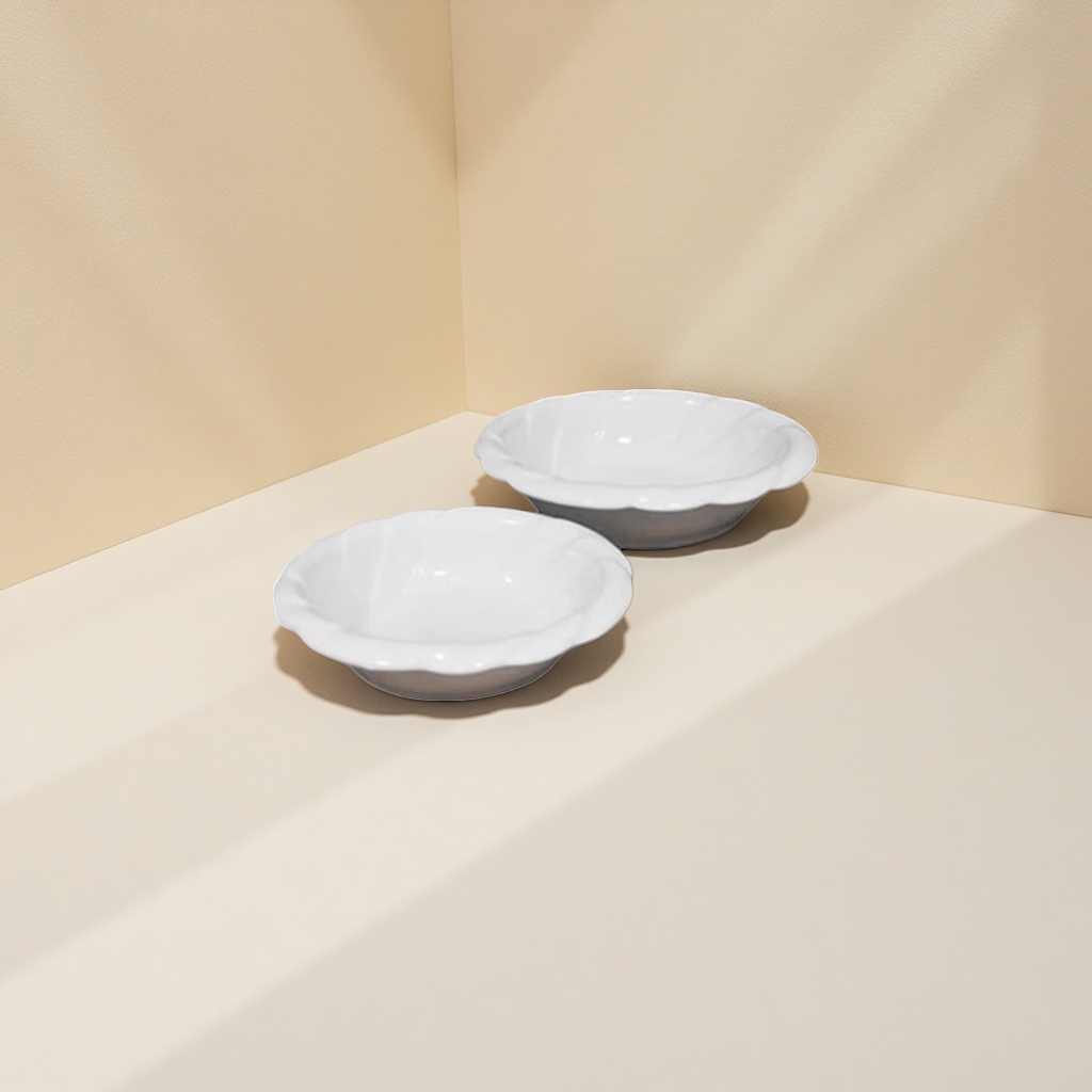 The white sacred flame bowl is a ceramic household tableware with a high-temperature resistant and simple style Application Scenario