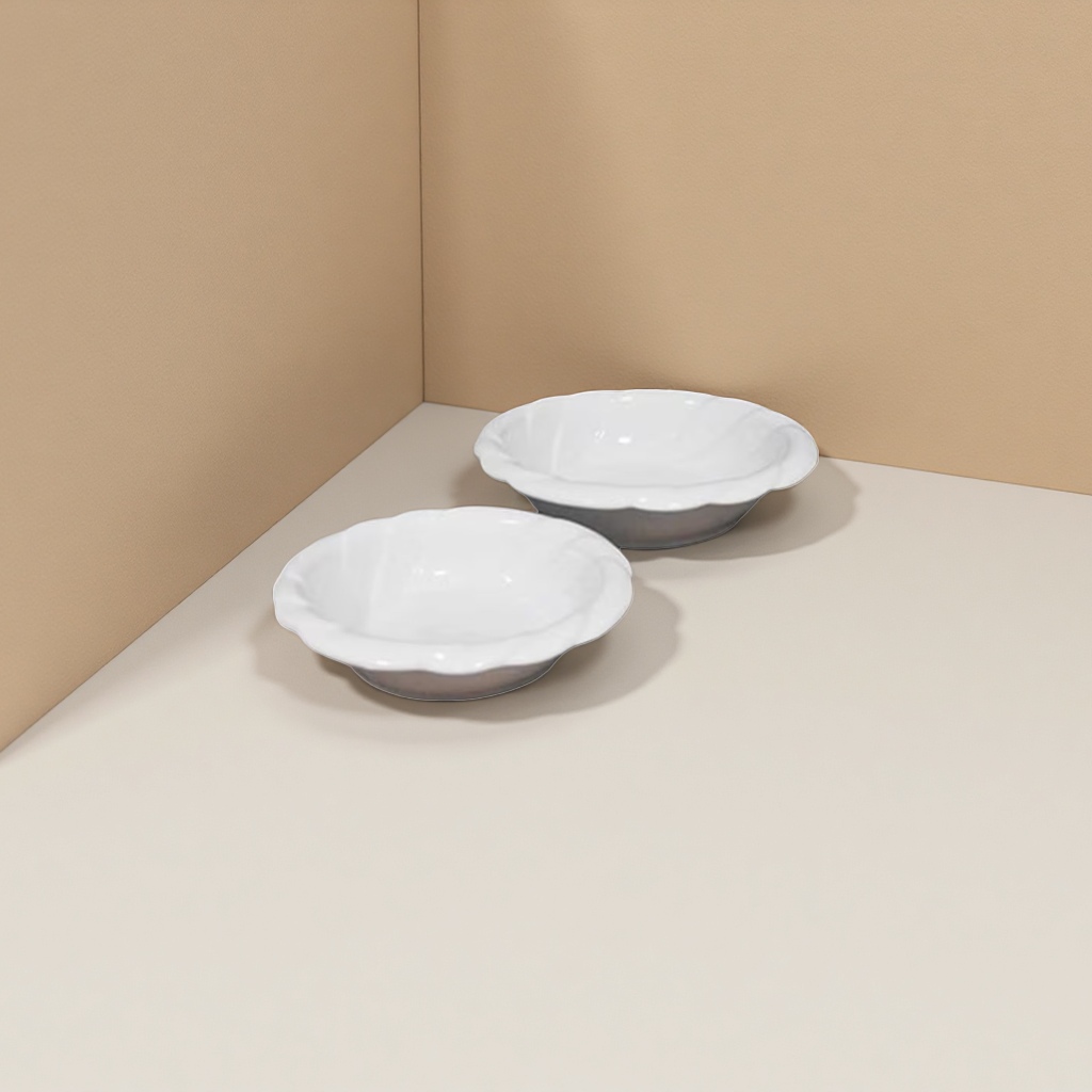 The white sacred flame bowl is a ceramic household tableware with a high-temperature resistant and simple style