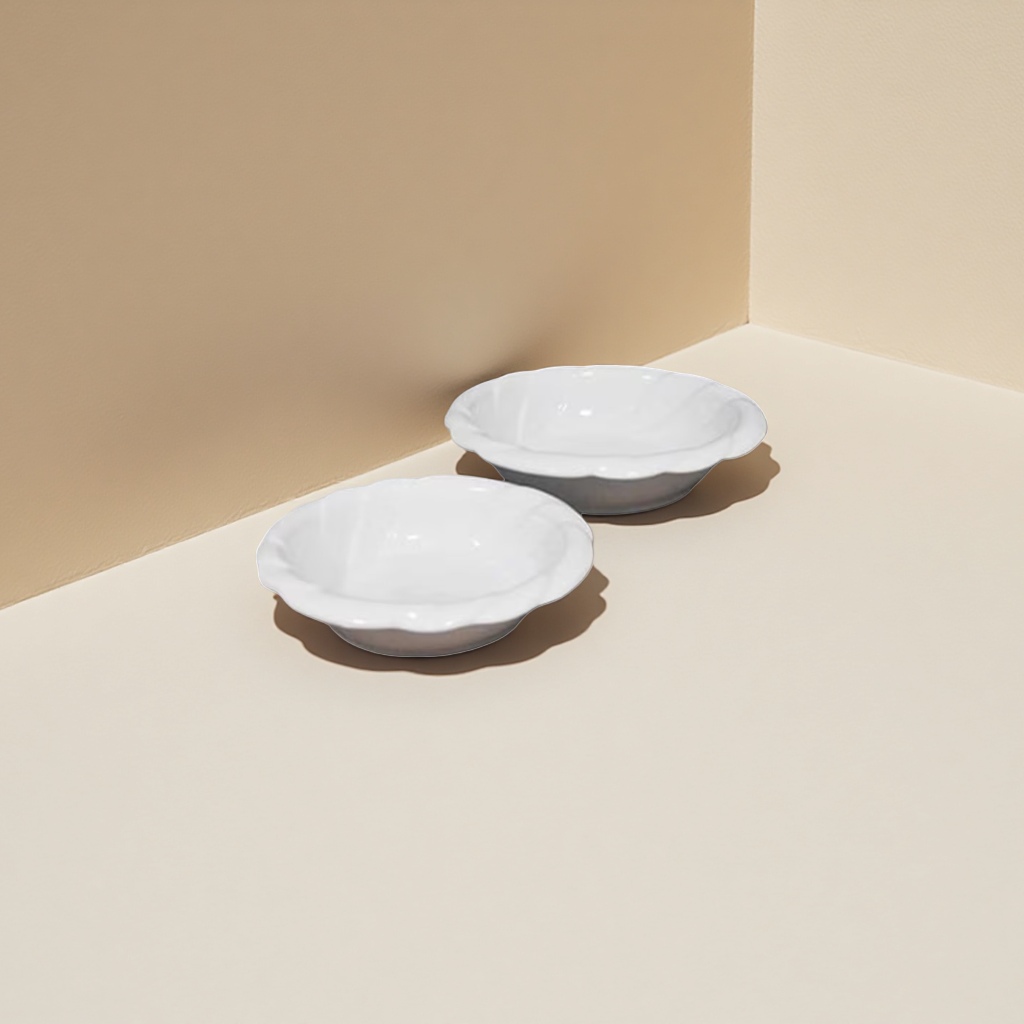 The white sacred flame bowl is a ceramic household tableware with a high-temperature resistant and simple style Specification image