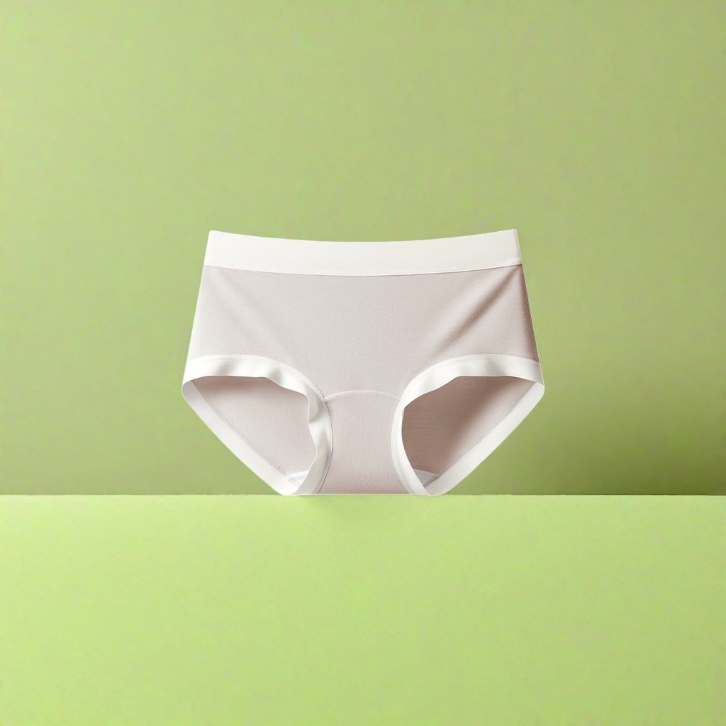 Milk coffee-colored pure cotton men's underwear with flat corners, comfortable, breathable and seamless basic style Specification image