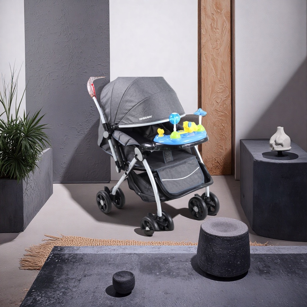 Carrito de bebé gris cojín de esponja engrosada verano transpirable anti-sudor ligero portátil Application Scenario