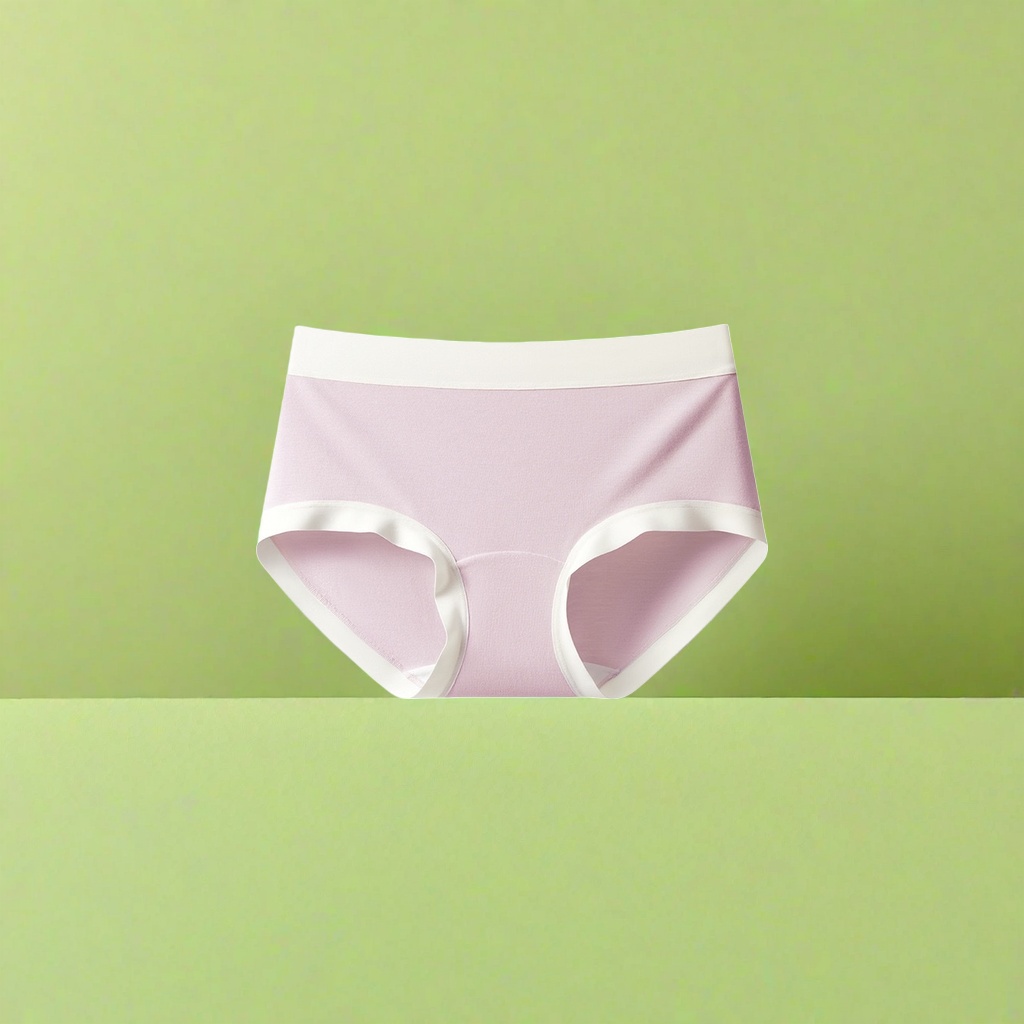 Light pink pure cotton women's underwear: comfortable, breathable and seamless basic style Application Scenario
