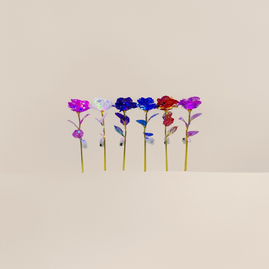 彩色发光玫瑰花产品图
