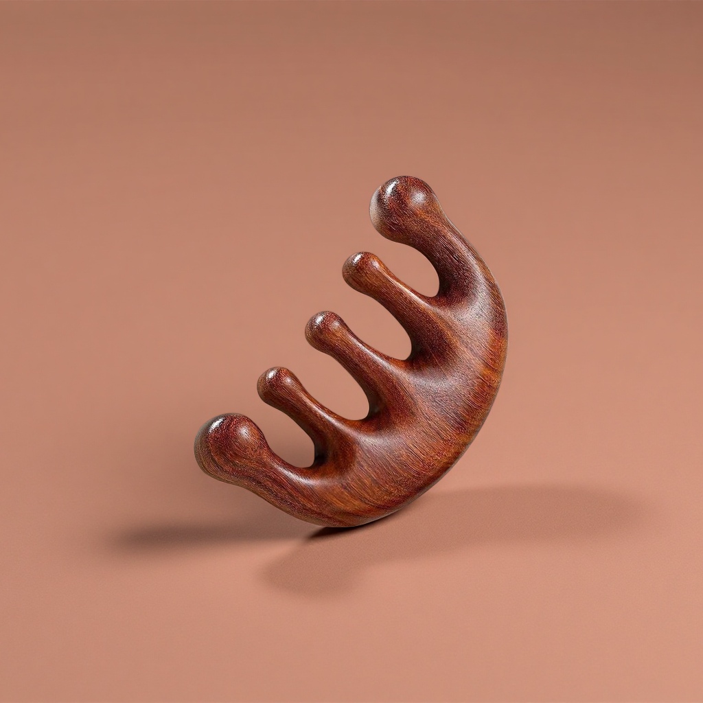 تدليك من الخشب الداكن ذو خمسة اسنان Specification image