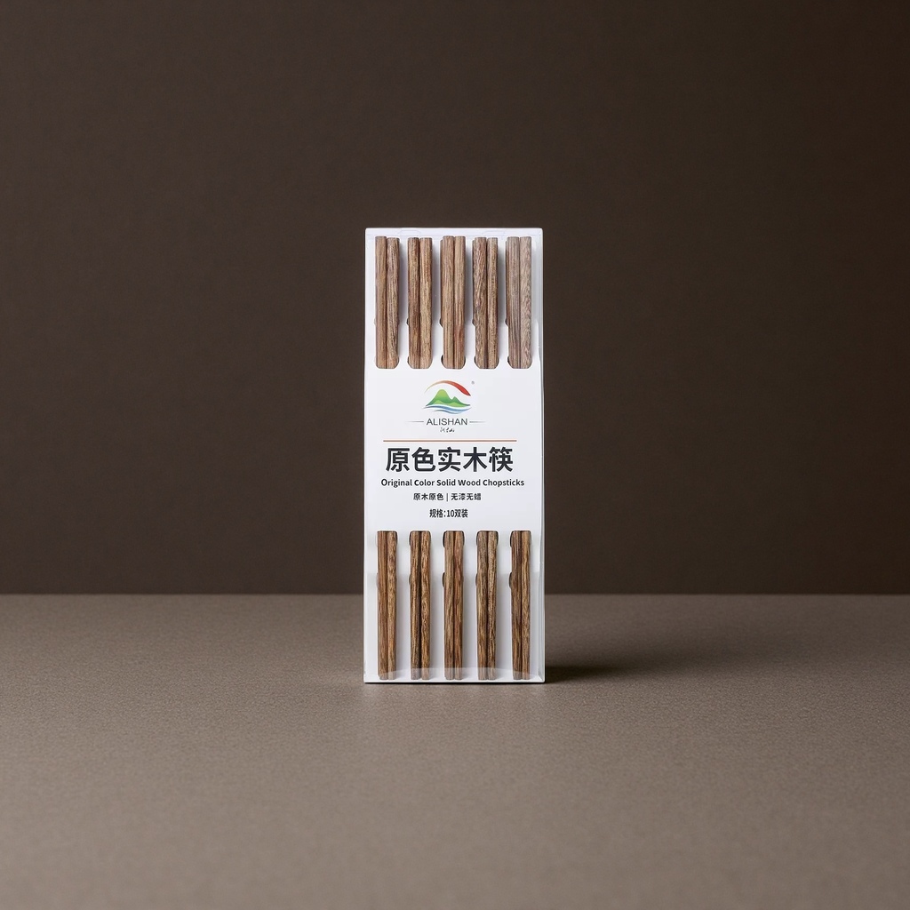 原色实木筷子天然无漆环保家用餐具