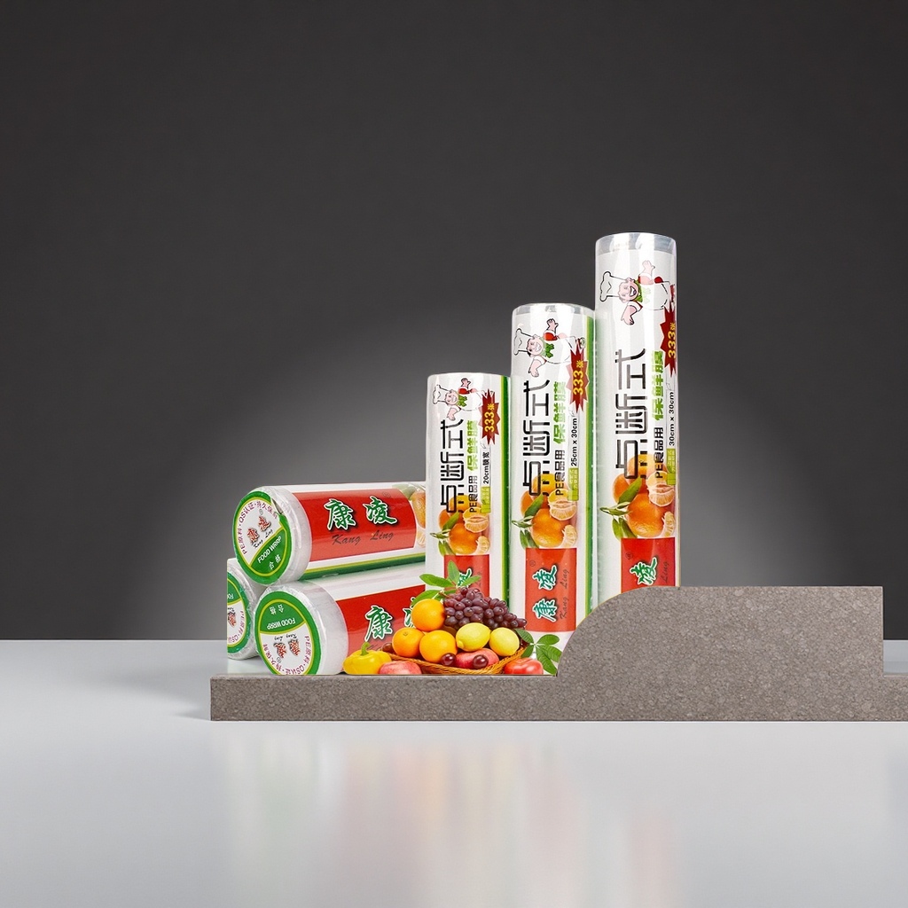 点断式保鲜膜卷 家用厨房食品密封保鲜膜 卷装易撕