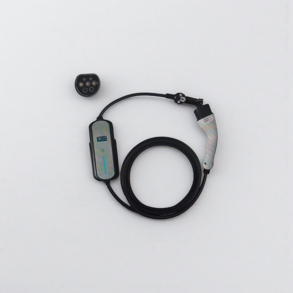 Black European standard 16A charging cable dedicated to the Xiaoqiu charging gun