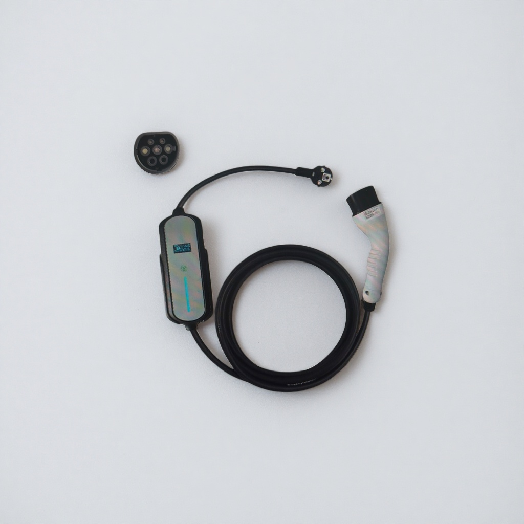 Black European standard 16A charging cable dedicated to the Xiaoqiu charging gun details Picture