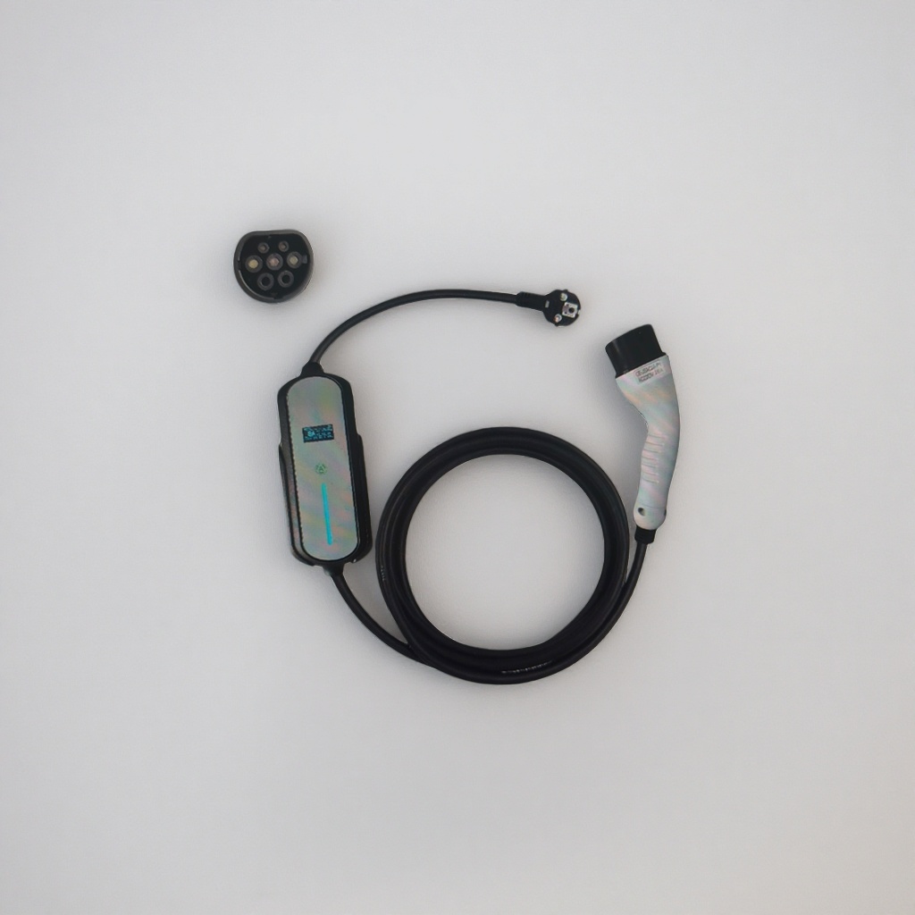 Black European standard 16A charging cable dedicated to the Xiaoqiu charging gun Specification image