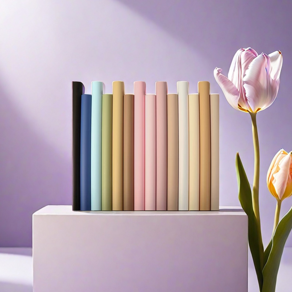 Light-colored packaging paper roll, 30cm wide and 10m long, solid color matte kraft paper roll, for manual packaging details Picture