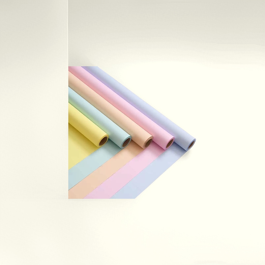 Light-colored packaging paper roll, 30cm wide and 10m long, solid color matte kraft paper roll, for manual packaging Application Scenario