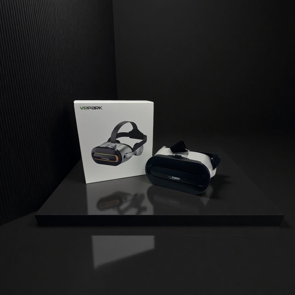 白色VR眼镜 3D沉浸式虚拟现实设备高清双屏可调节头戴式