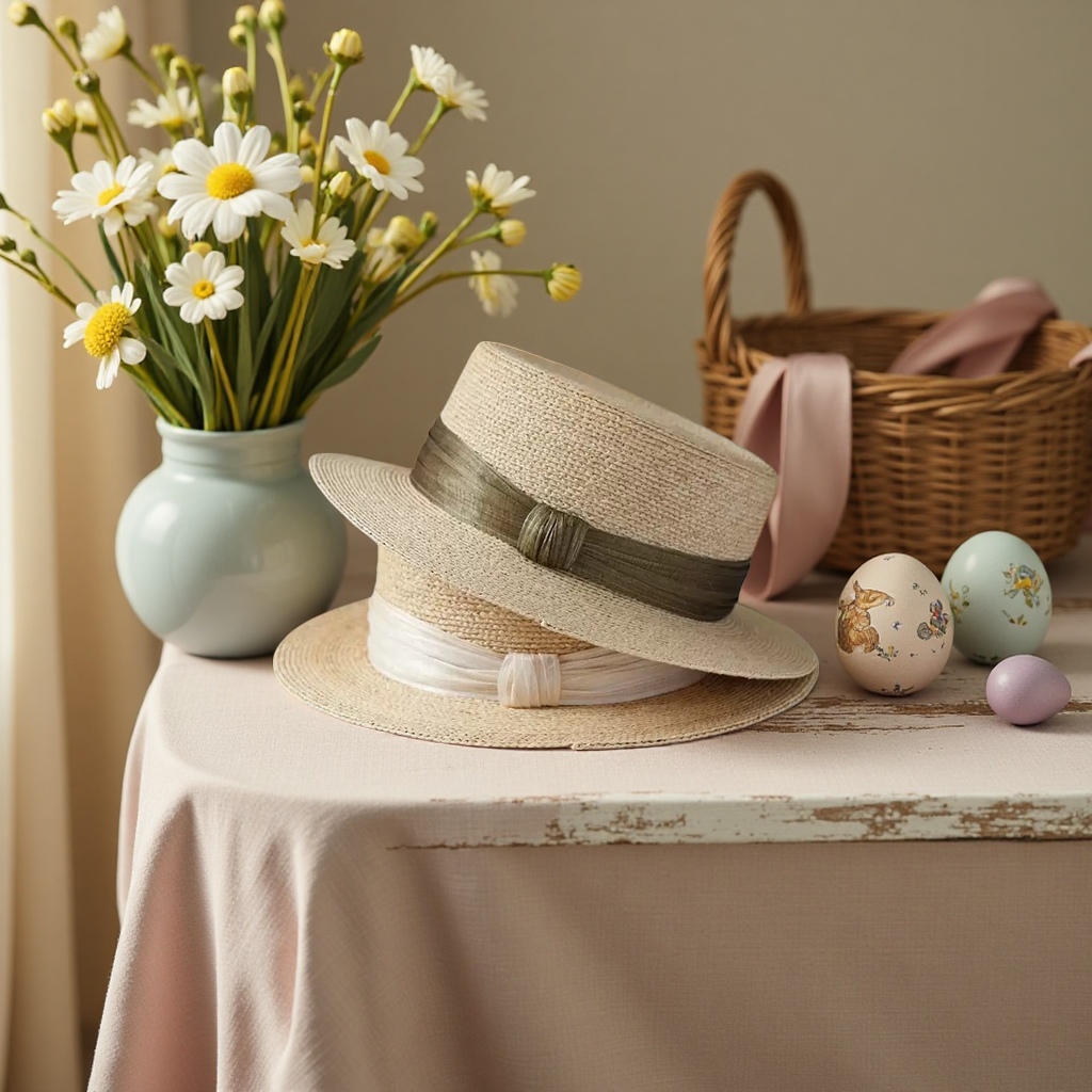Beige straw top hat, Korean-style adult hat, women's summer Korean-style straw hat, sun protection hat, summer vacation shows elegance details Picture