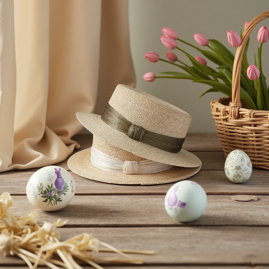 Beige straw top hat, Korean-style adult hat, women's summer Korean-style straw hat, sun protection hat, summer vacation shows elegance Application Scenario