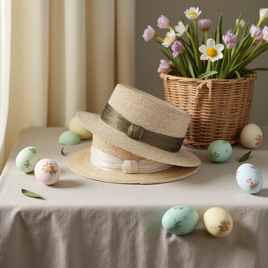 Beige straw top hat, Korean-style adult hat, women's summer Korean-style straw hat, sun protection hat, summer vacation shows elegance Specification image