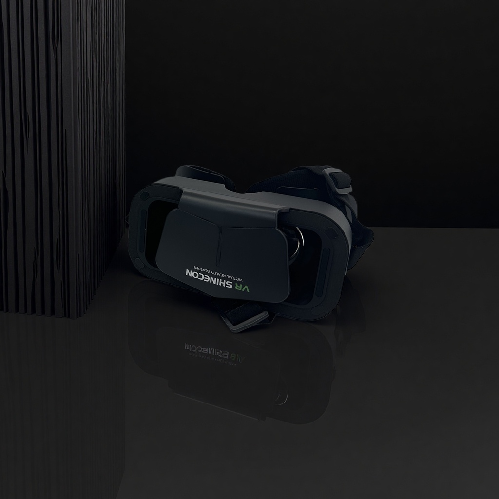 黑色VR眼镜 3D沉浸式虚拟现实头戴设备兼容手机