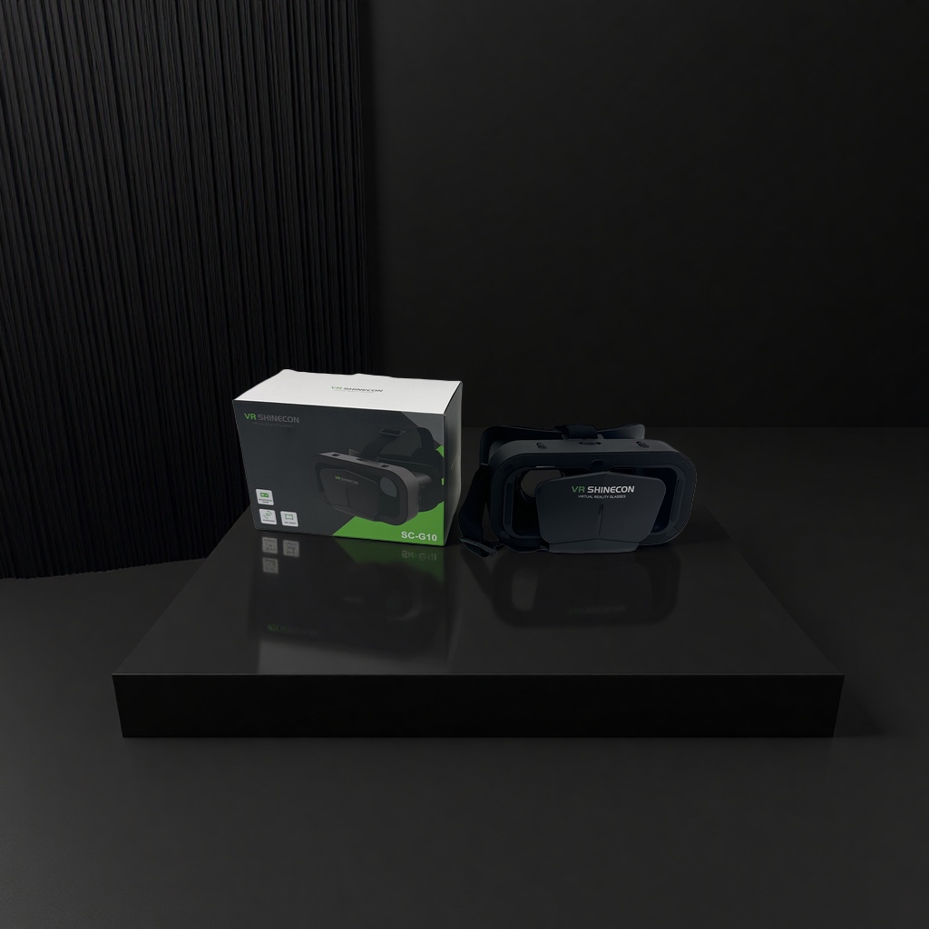 黑色VR眼镜 3D沉浸式观影游戏设备高清适配手机