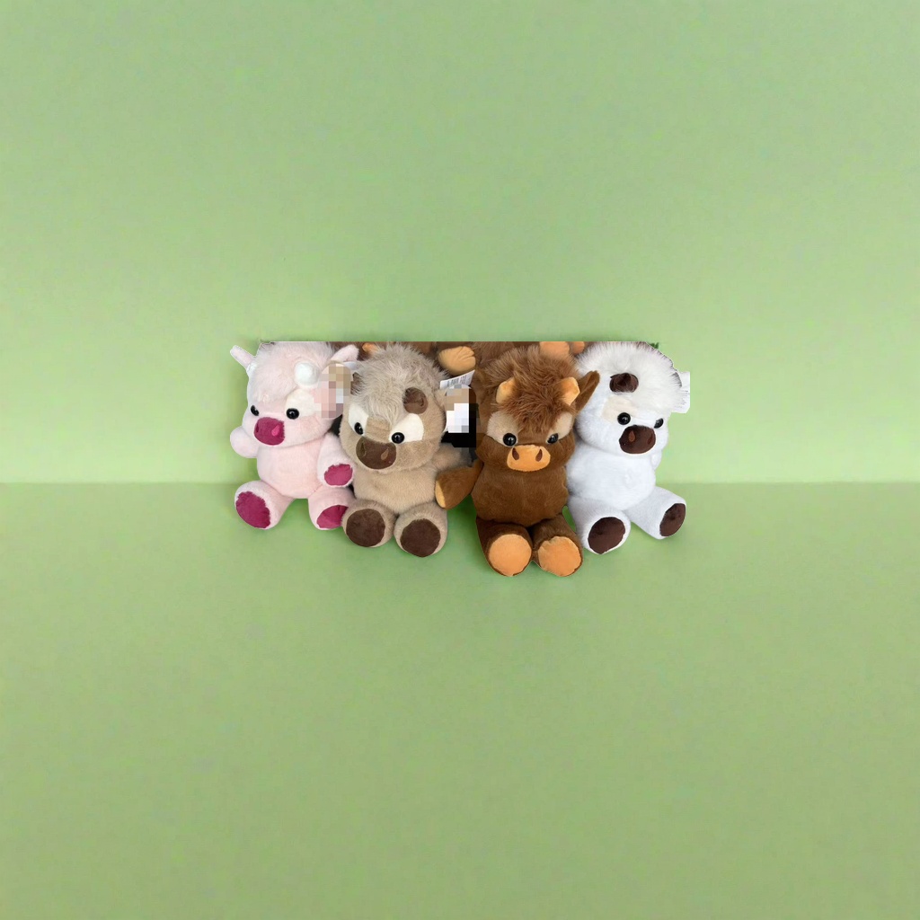 The white plush cow doll is a cute and soft fabric decoration item and a plush toy for home decoration Application Scenario