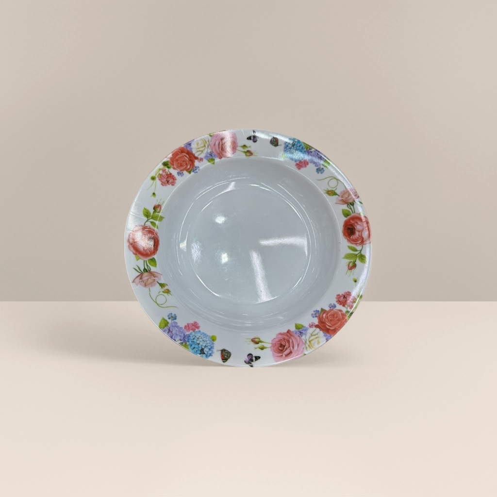 彩色花卉图案盘子产品图