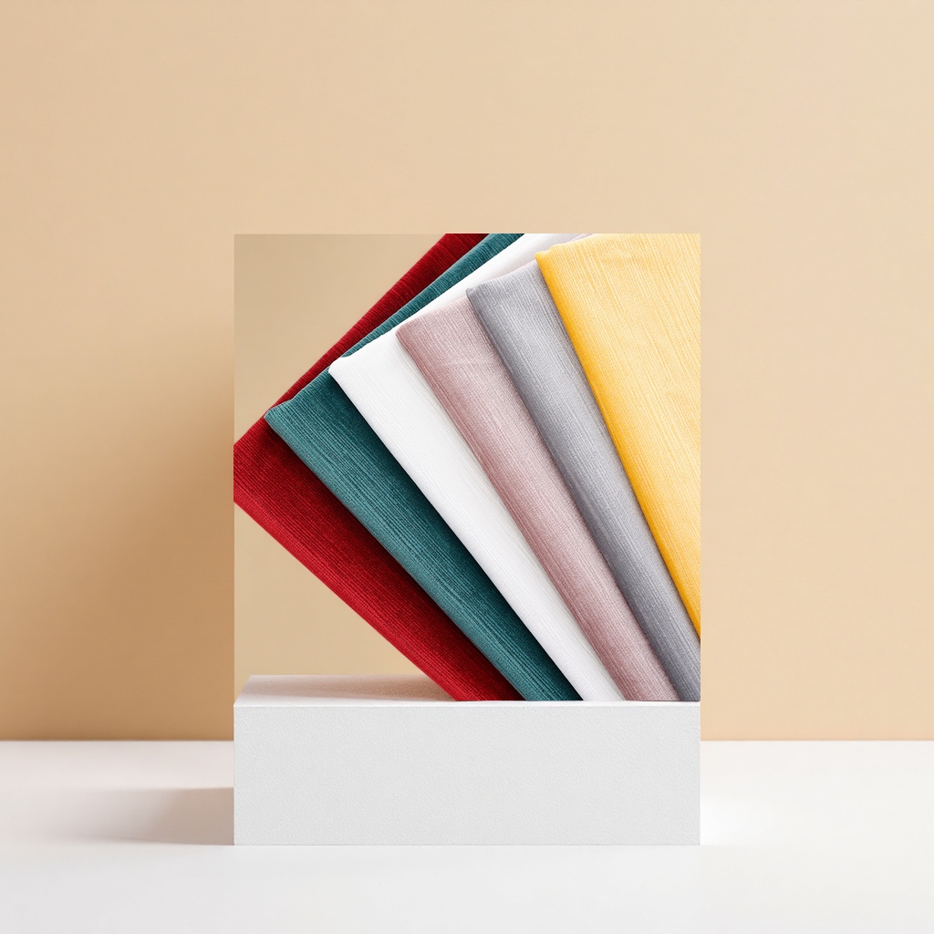 Handmade fabric decorative materials made by stacking and combining colorful striped cotton and linen fabrics details Picture