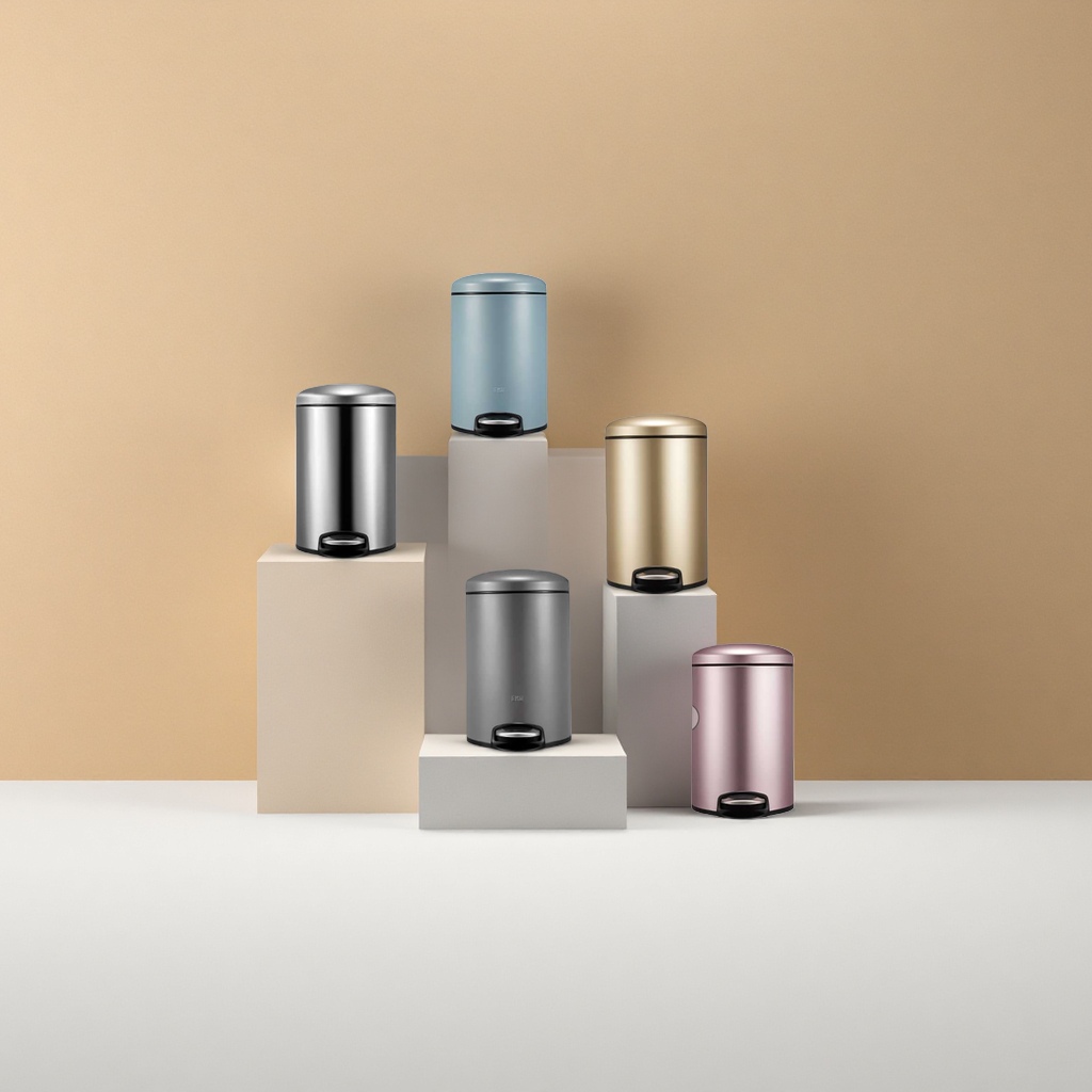 وتحتوي صناديق القمامة بألوان مختلفة على مجموعة من أطبخ غرف المعيشة المنزلية Specification image