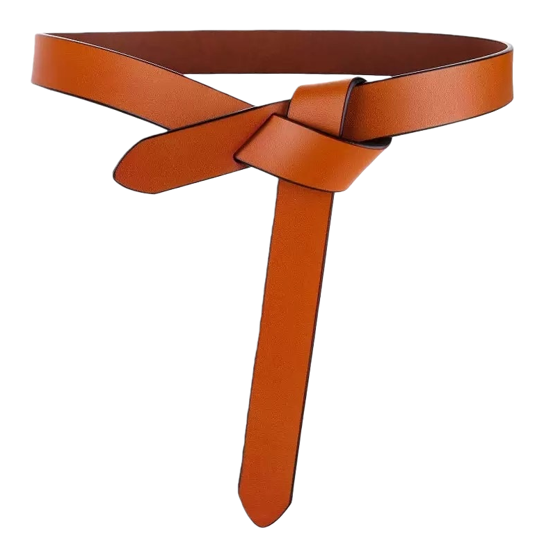 Cinturón de cuero marrón para hombre simple y versátil en piel de vacuno con hebilla automática casual business Item Picture
