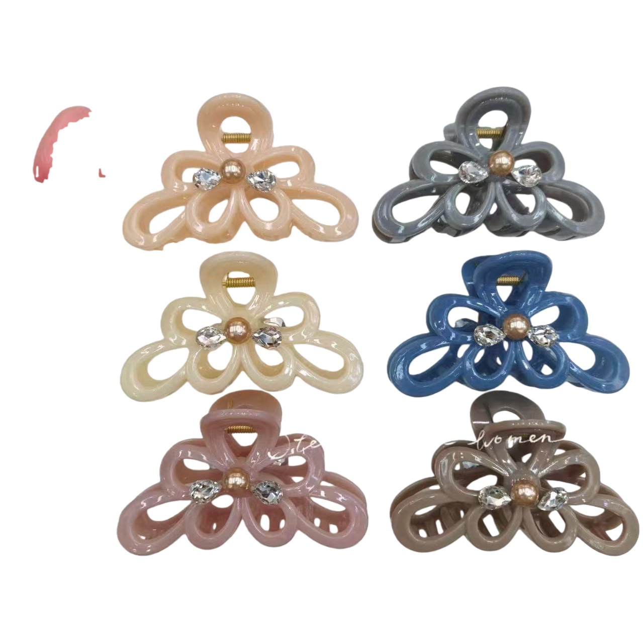 Colorful flower-shaped hairpins, cute headwear for girls, sweet and refreshing forest-themed Item Picture