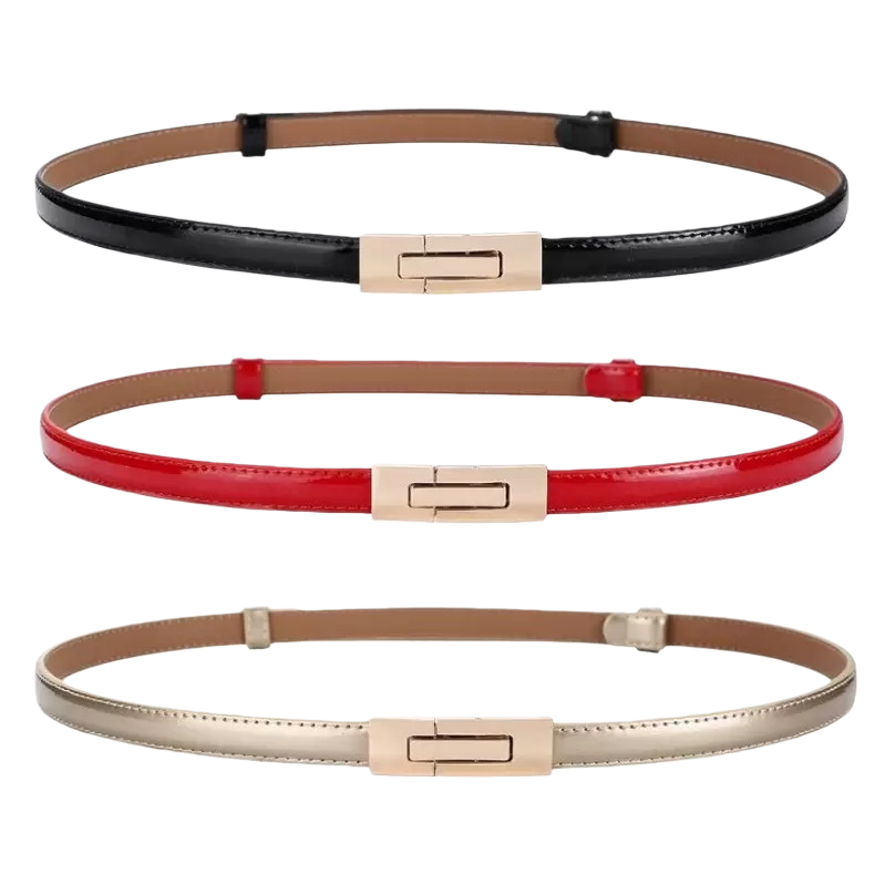 Negro rojo oro cortex cinturón moda versátil hombre mujer universal Item Picture