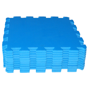Blue spliced foam floor mat, thickened anti-slip children's crawling mat, environmentally friendly and odorless Item Picture
