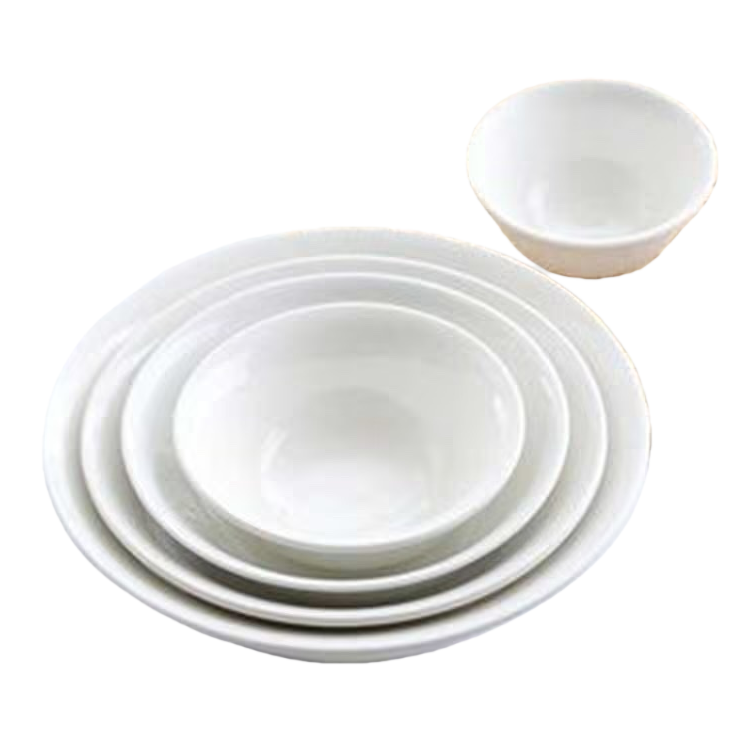 White ceramic tableware set, simple household tableware combination, heat-resistant and easy to clean Item Picture