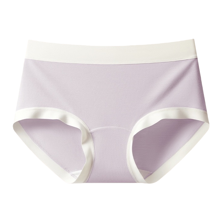 Light grayish-purple modal cotton underwear for women, solid color, simple, comfortable and breathable Item Picture