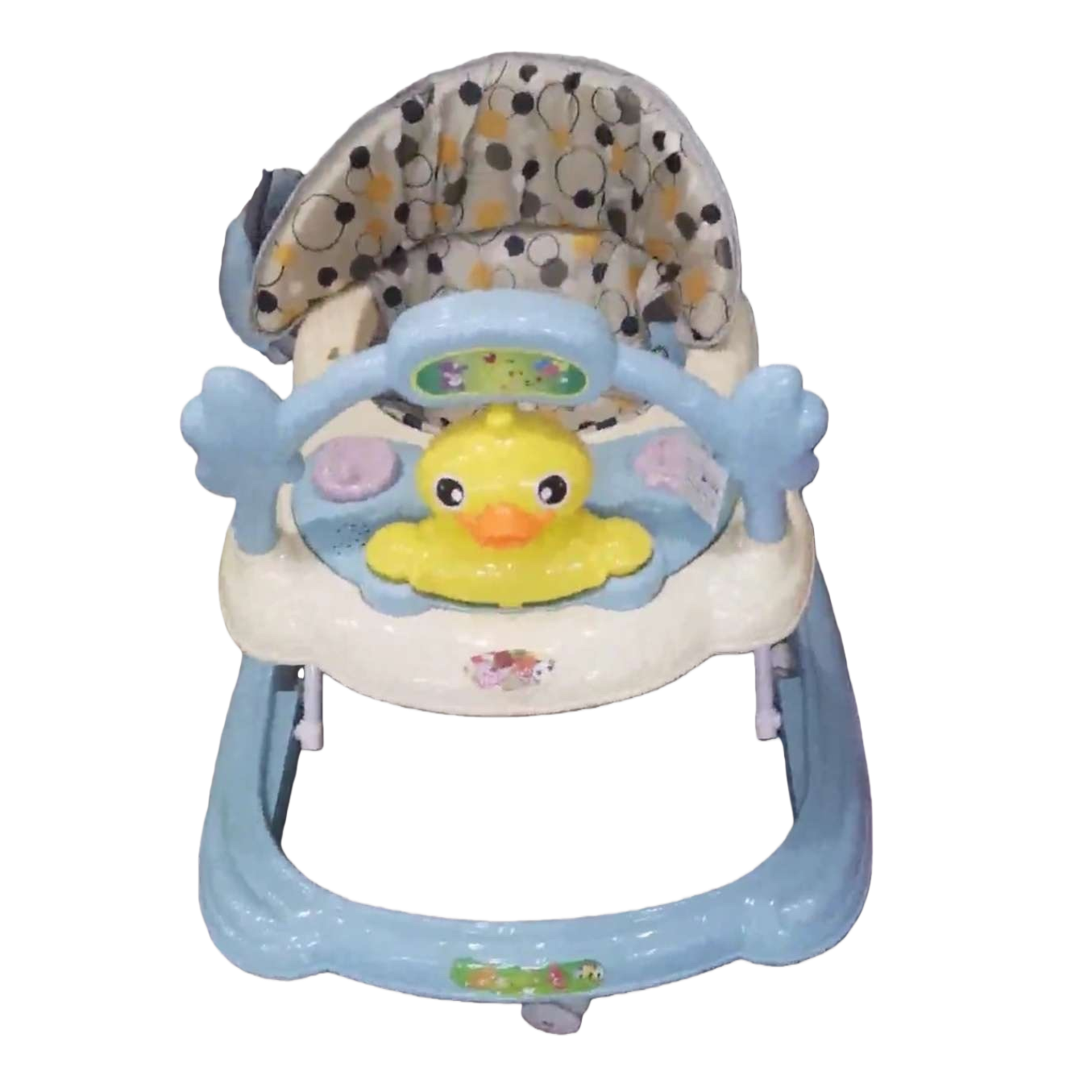 سيارة الأطفال الزرقاء مع وسائد اللعب البط الأصفر Item Picture