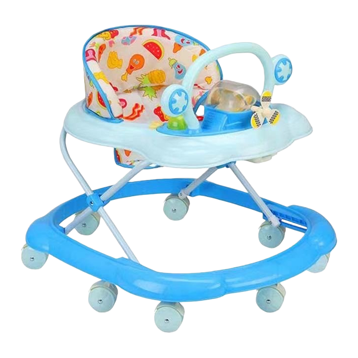 ويمكن لسيارة الطفل الرضيع الزرقاء أن تحمل درجة عالية من الأمان من التزحلق في الموسيقى Item Picture