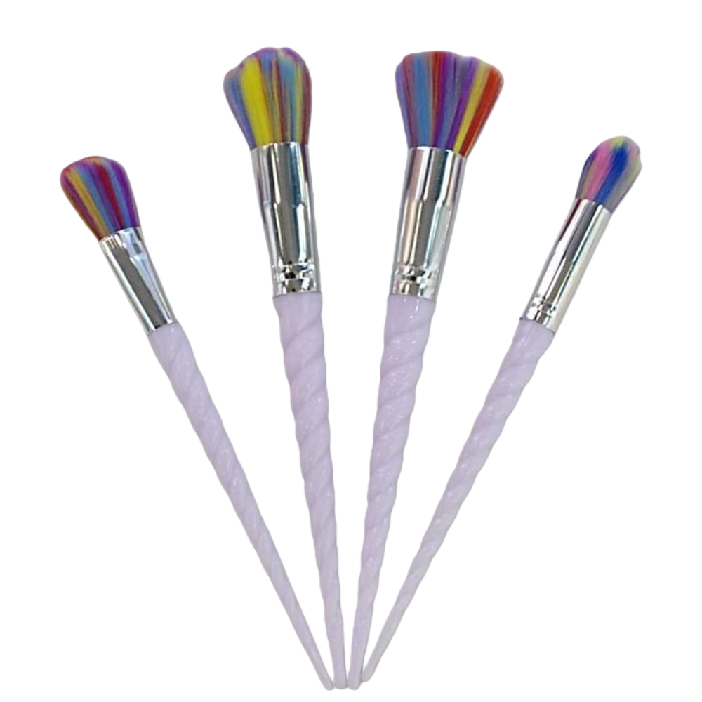 Rainbow Brush Unicorn-shaped makeup brush set, a soft and skin-friendly professional makeup tool Item Picture