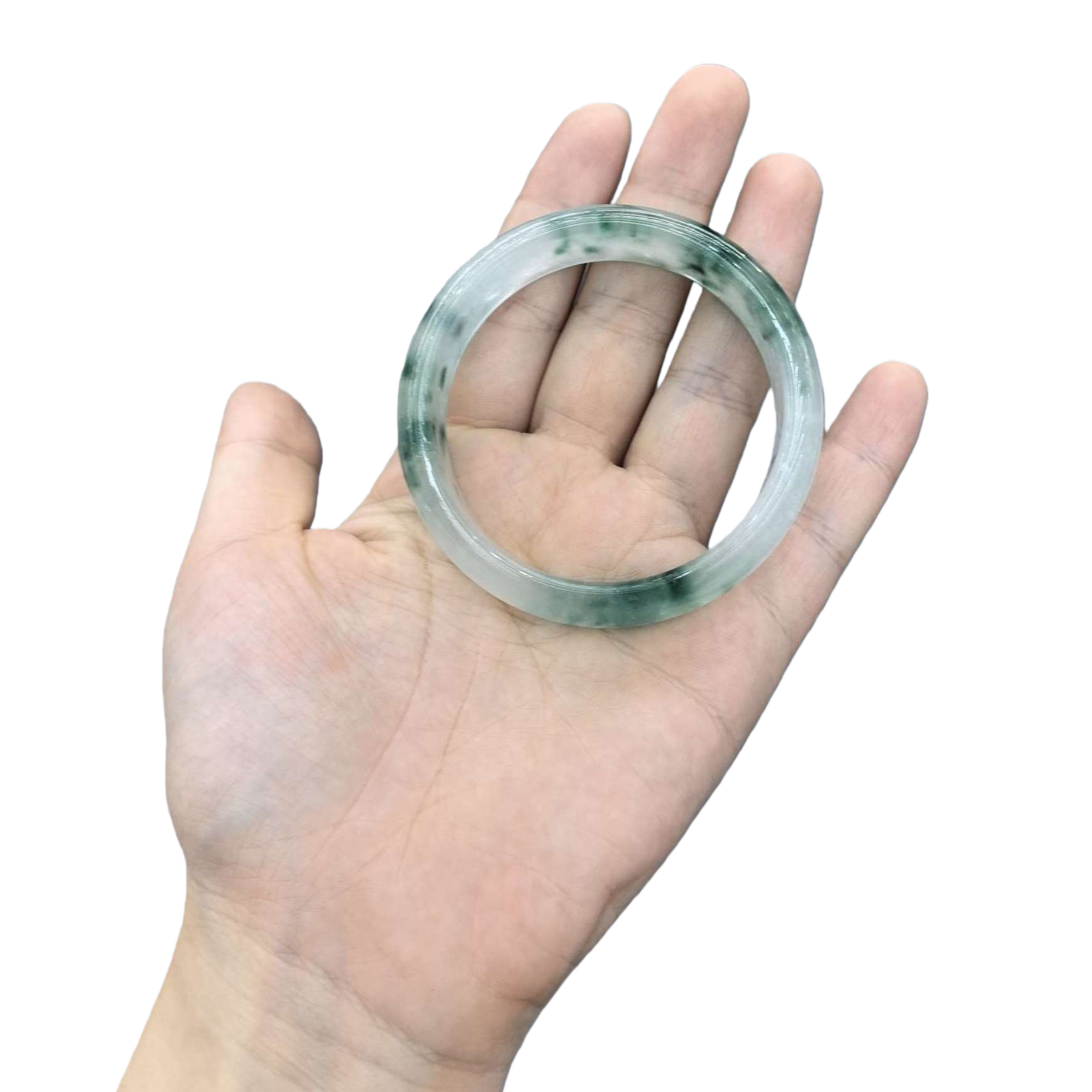 الأساور الخضراء الزمردية، الطبيعية الثلج الطبيعي، السيدة Yanggالأخضر ترتدي مجموعة Item Picture