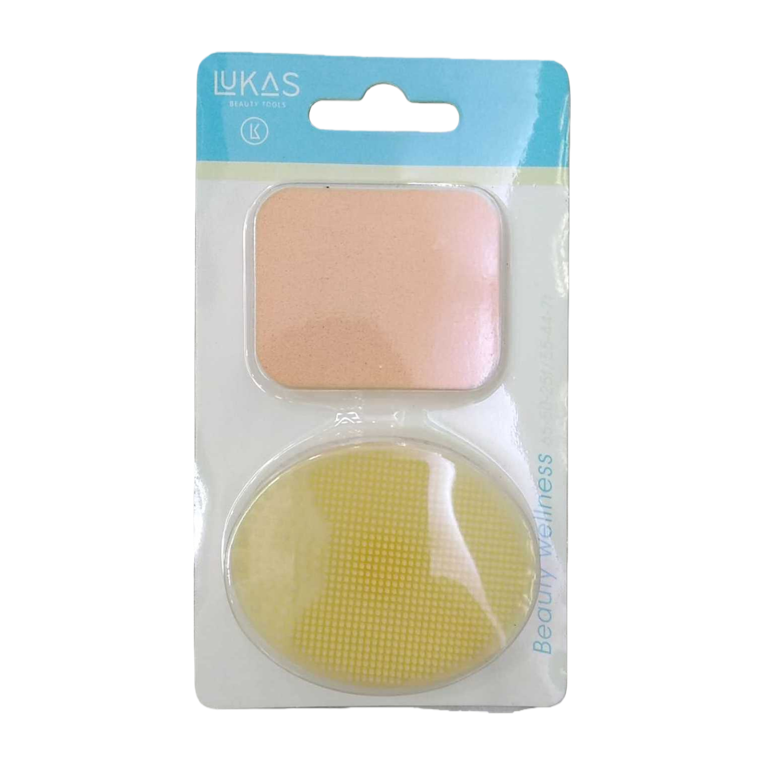 Yellow beauty tool set, multi-functional face wash brush, powder puff Item Picture